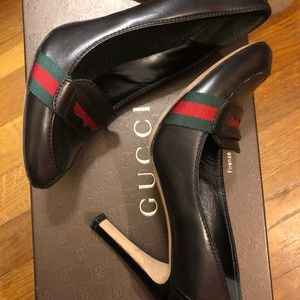 Gucci Slingback Black Pumps 6 1/2 B